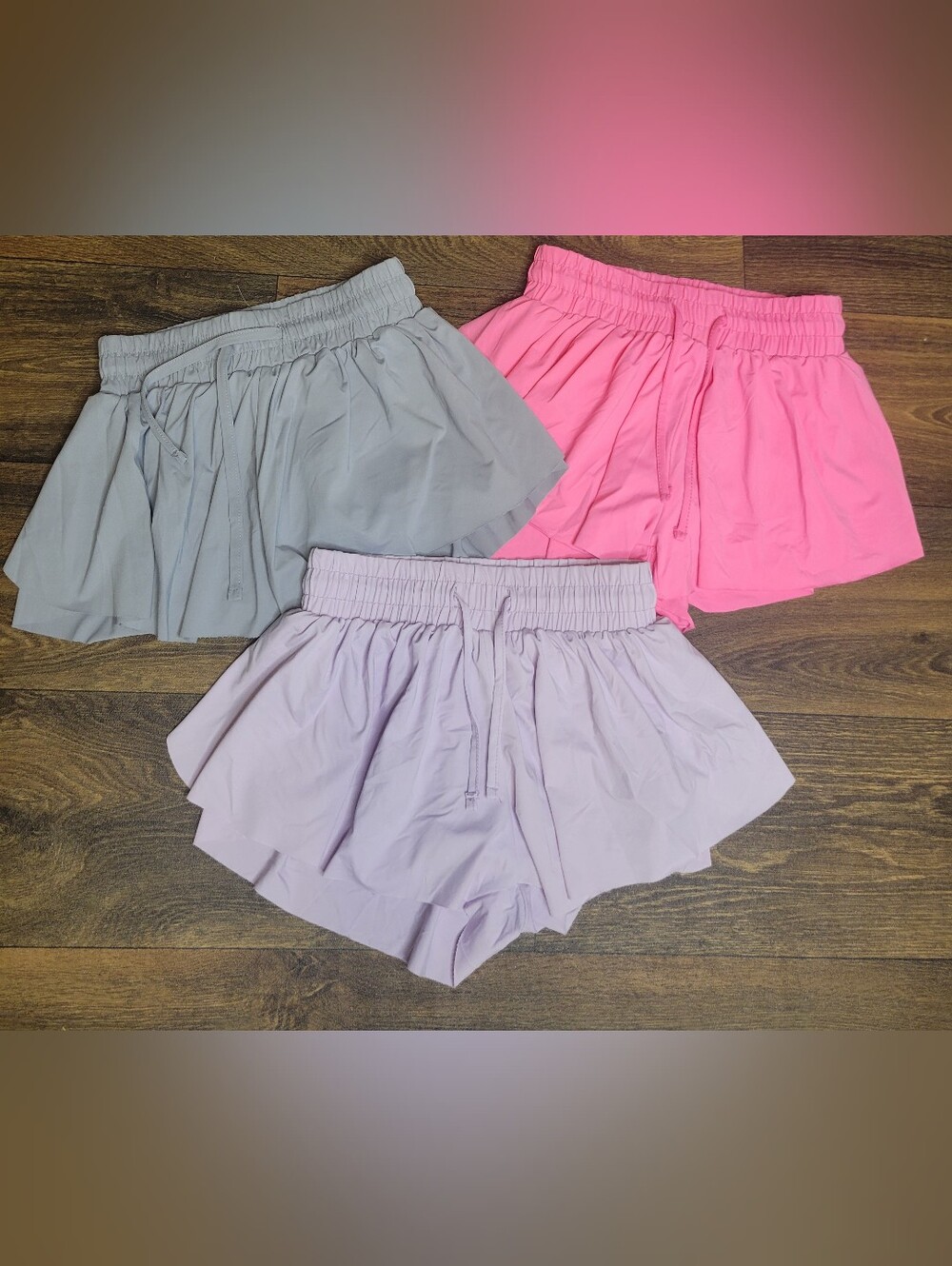 Girls Suzette Collection Active Elastic-Waist Pull-On Fly Away Shorts Sz M 8/10